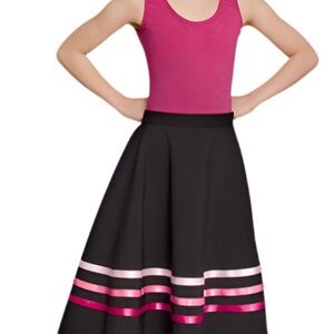 Royal Academy of Dance (RAD) Character Skirt with Pink Ribbon Accent- Like New
